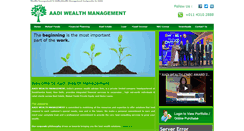 Desktop Screenshot of aadiwealth.com